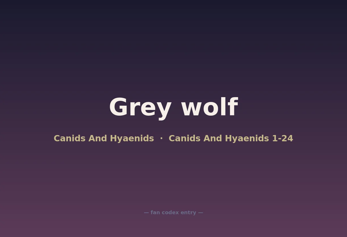 Grey wolf