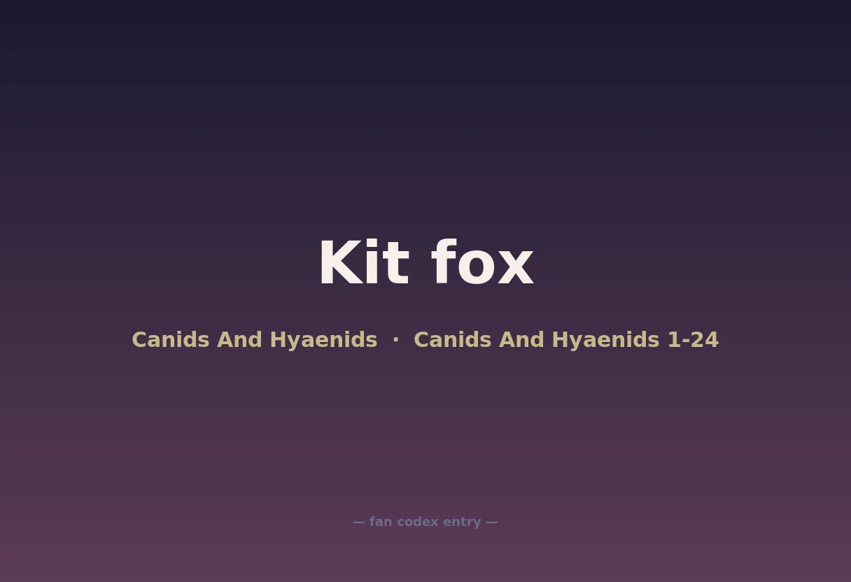 Kit fox