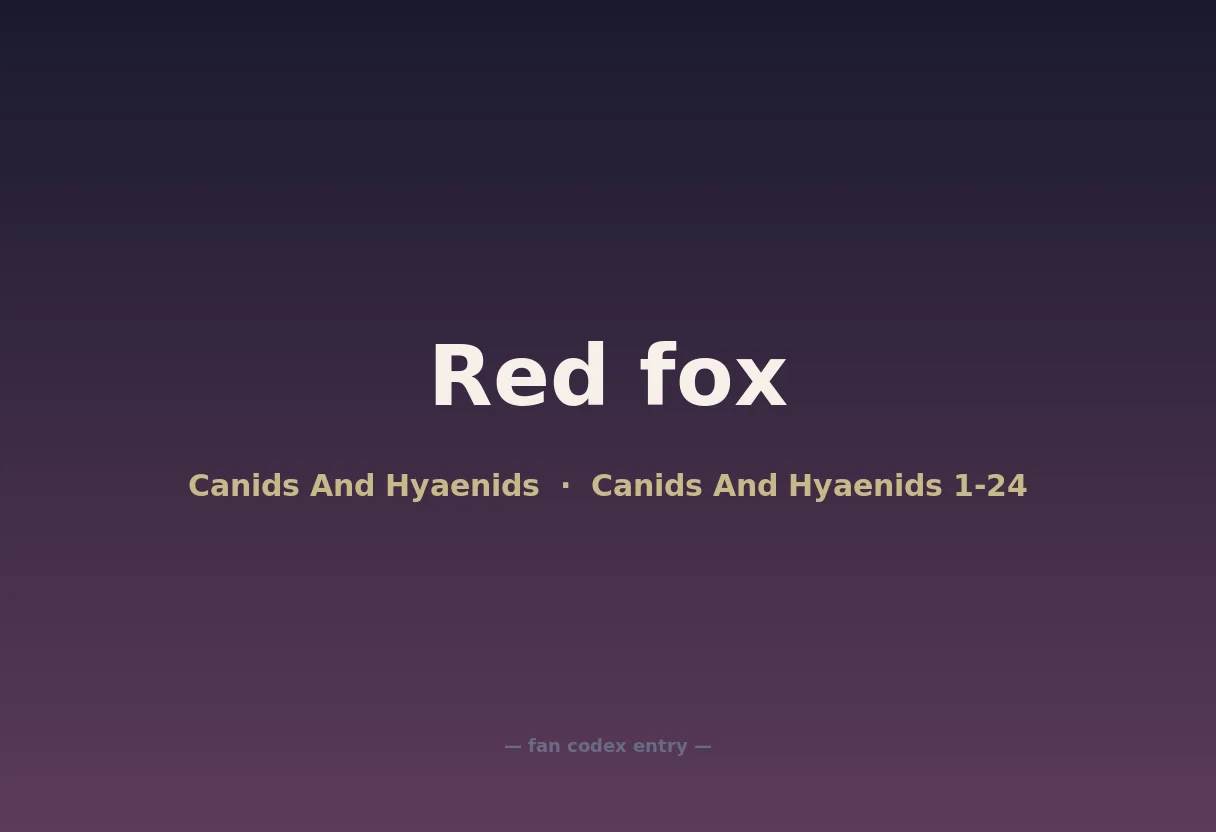 Red fox