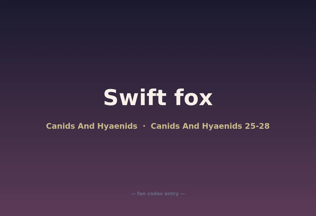 Swift fox